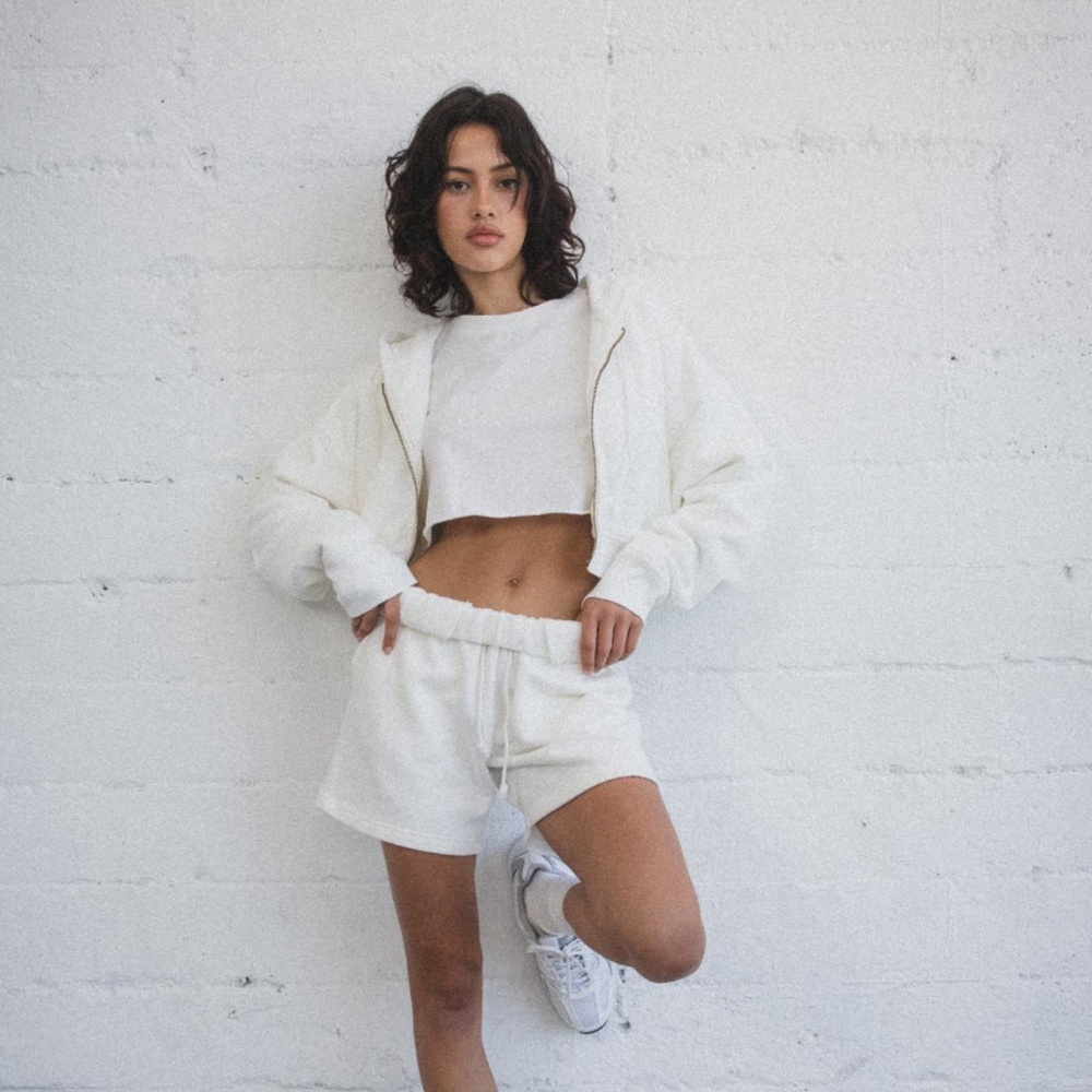 ❌SOLD❌ Elwood Clothing • Core Sweatshort • Vintage White • Small